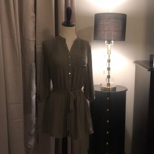 NWOT OLIVE GREEN SHORTS ROMPER